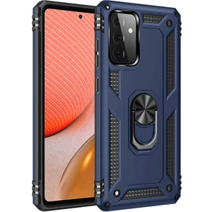 Samsung Galaxy A52S 5g Kılıf Vega Tank Standlı Yüzüklü Mıknatıslı Lacivert