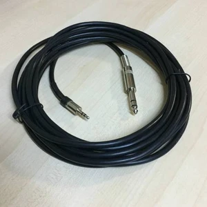 5 Metre Kaliteli Stereo 6.3mm 3.5mm Amfi Kablosu