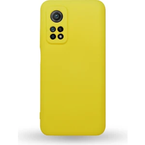Case World Caseworld Xiaomi Mi 10T Kapak Kamera Korumalı Içi Kadife Lansman Silikon Kılıf - Sarı