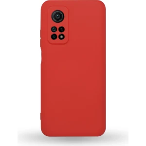 Case World Caseworld Xiaomi Mi 10T Pro Kapak Kamera Korumalı Içi Kadife Lansman Silikon Kılıf - Kırmızı