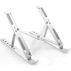 Alüminyum Notebook/laptop Tablet Standı Katlanabilir 6 Kademeli Metal Tasarım