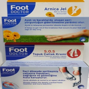 Foot Doctor S.o.s Topuk Çatlak Kremi 50ML+ARNİCA Jel 50 ml + Çantalı Set