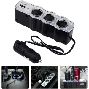Araba Araç Oto Çakmak Çoklayıcı Çoğaltıcı Soketi USB Çakmaklık