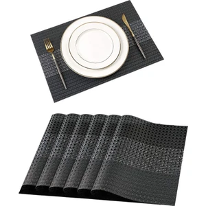 6'lı Su Geçirmez Silinebilir Isıya Dayanıklı Yemek Servis Altlıkları (Yurt Dışından)