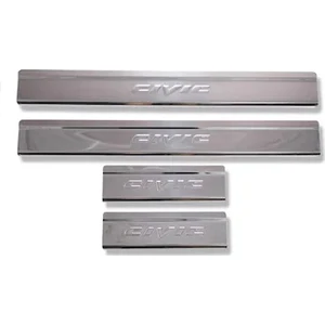 Honda Civic Fb7 Kapı Eşiği 2012-2016 Uyumlu Krom Paslanmaz Çelik