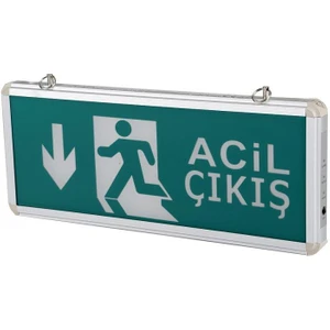 CT-9178 3W Exıt Çıkış Armatürü Ledli 3 Saat Akülü