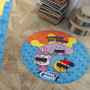 Kral Şakir -  Dostum Bu Çok Havalı Lisanslı Yuvarlak Paspas