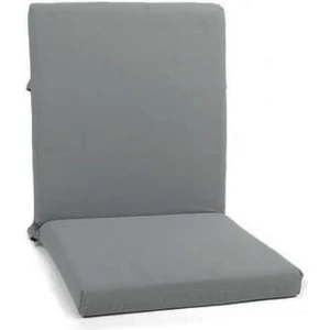 Pamuklu Sünger Dolgulu, Fermuarlı, Arkalıklı Gri Eko Desenli Sandalye Minderi 40x40x10 cm – Konforlu Oturma Desteği