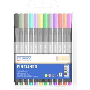 Fineliner Kalem 0,4 mm 12 Renk K6020
