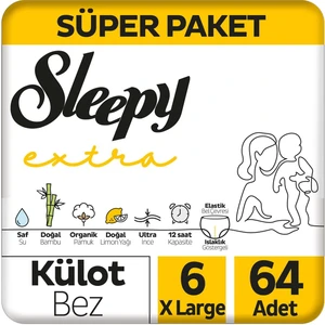 Extra Günlük Aktivite Süper Paket Külot Bez 6 Numara Xlarge 64 Adet