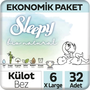 Bio Natural Ekonomik Paket Külot Bez 6 Numara Xlarge 32 Adet