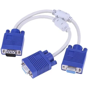 Aldım Geldi VGA Y Kablo VGA Splitter Kablo 2 Li VGA Çoklayıcı Kablo