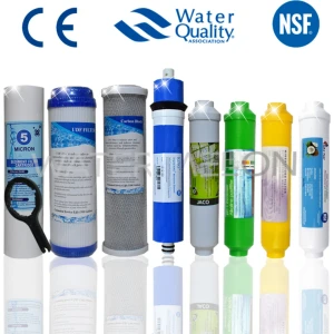 Açık Kasa Su Arıtma Cihazı Filtre Çift Karbonlu 8 Aşama 80 Gpd King Membranlı Filtre Seti