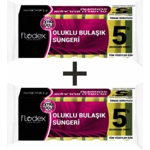 Oluklu Bulaşık Süngeri 5'li X2