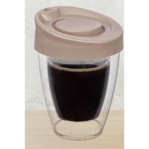 Çift Cidarlı  Espresso Lungo Kahve Bardağı Kapaklı