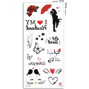 BP Tattoo Valentine Karışık Geçici Dövme