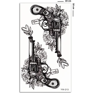 BP Tattoo Revolver Geçici Dövme