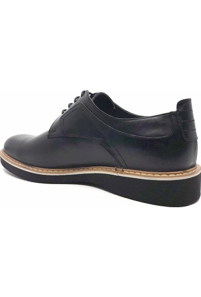 Rego 1330 Siyah Hakiki Deri Günlük Erkek Ayakkabı