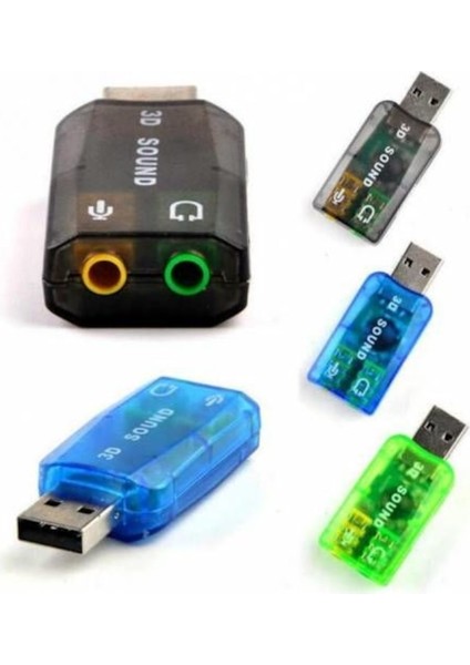 USB Ses Kartı 5.1 3D Sound USB Harici Ses Kartı Audio Çevirici