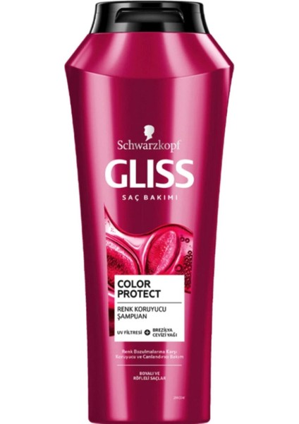 Color Protect Şampuan 360ML X2 + Gliss Color Protect Saç Kremi 360ML + Nue Gold Maske Hediyeli