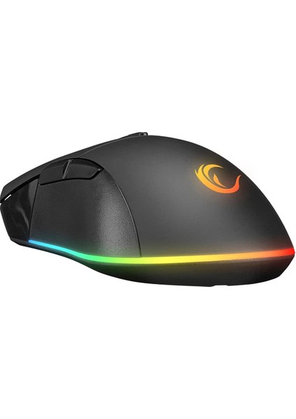 SMX-R21 Compact USB Siyah Rgb Ledli Makrolu 12800DPI / 1000hz Drag Click Oyuncu Mouse