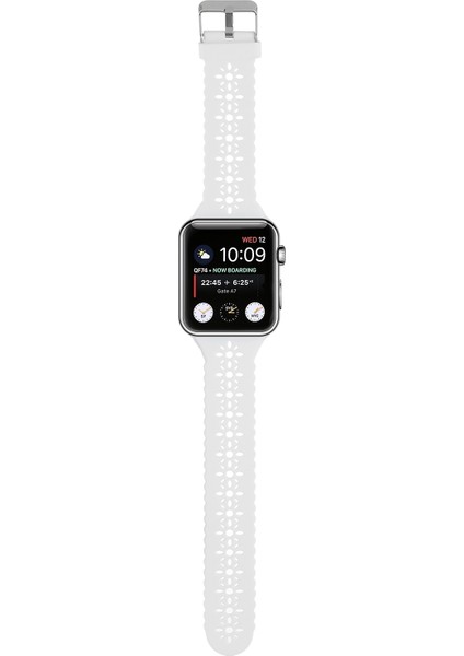 puluz Apple Watch Uyumlu 7 Için Silikon Kayış Oymak 45Mm / 6&Se&5&4 44Mm / 3&2&1 42Mm Beyaz (Yurt Dışından) fırsatları