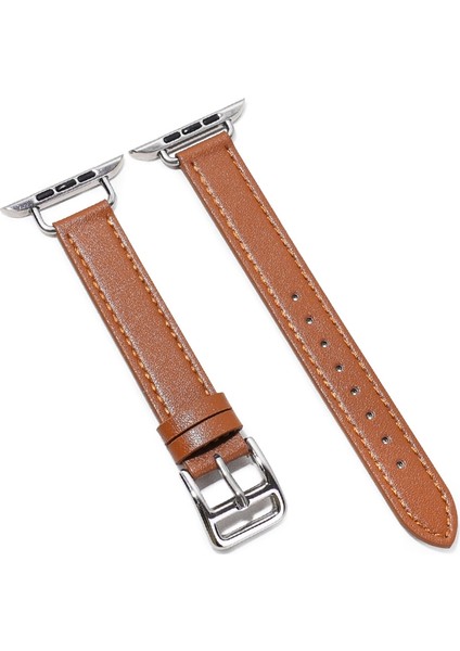 puluz Kayış Apple Watch Uyumlu 7 45Mm/6&Se&5&4 44Mm/3&2&1 42Mm Açık Kahverengi (Yurt Dışından)