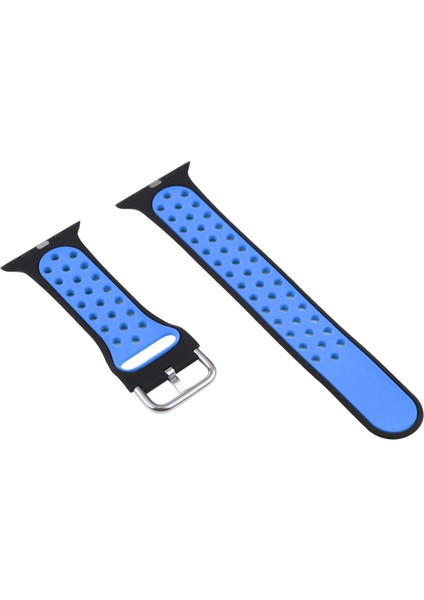 Puluz Apple Watch Uyumlu 6 & Se & 5 & 4 Için Silikon Kayış + Kılıf 40Mm Siyah Mavi (Yurt Dışından) modelleri