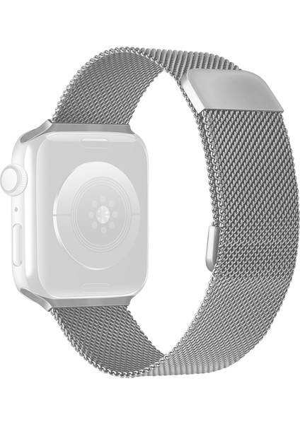 puluz Apple Watch Uyumlu Series 7 Için Ayarlanabilir Kayış 45Mm / 6 & Se & 5 & 4 44Mm / 3 & 2 & 1 42Mm Gümüş (Yurt Dışından)