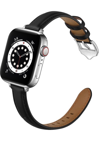 puluz Kayış Apple Watch Uyumlu Series 7 45Mm / 6 & Se & 5 & 4 44Mm / 3 & 2 & 1 42Mm Siyah Gümüş Toka (Yurt Dışından) fiyatları