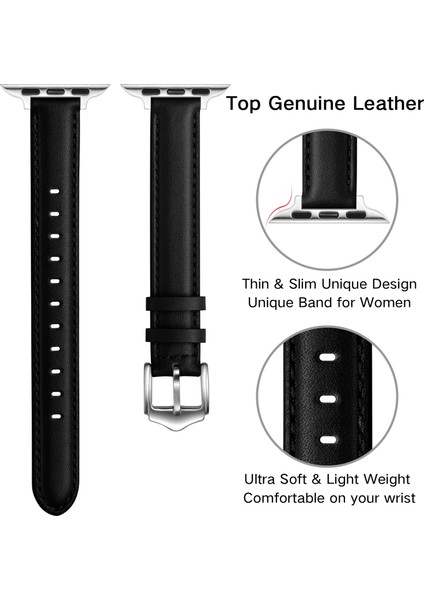 puluz Kayış Apple Watch Uyumlu Series 7 45Mm / 6 & Se & 5 & 4 44Mm / 3 & 2 & 1 42Mm Siyah Gümüş Toka (Yurt Dışından) fırsatları