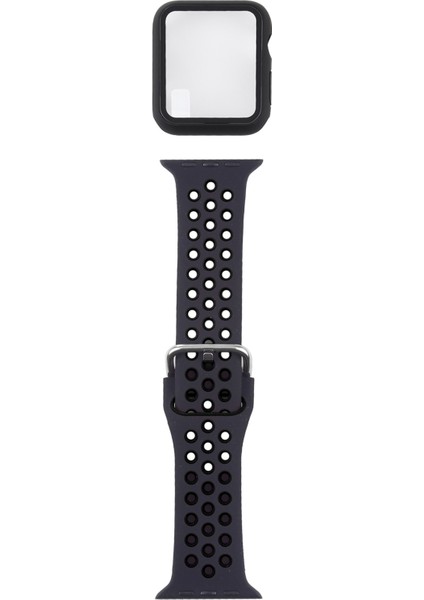 puluz Apple Watch Uyumlu 6 & Se & 5 & 4 Için Silikon Kayış + Kılıf 40Mm Siyah (Yurt Dışından)