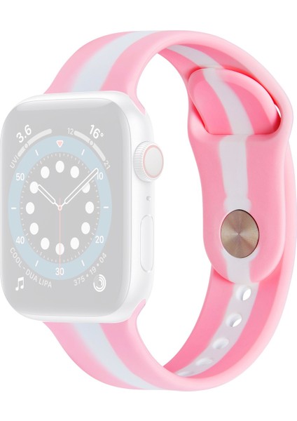 puluz Apple Watch Uyumlu Series 7 Için Yedek Kayış 45Mm / 6 & Se & 5 & 4 44Mm / 3 & 2 & 1 42Mm Pembe (Yurt Dışından)