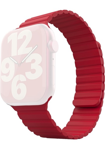 puluz Apple Watch Uyumlu 7 45Mm / 6&Se&5&4 44Mm / 3&2&1 42Mm Için Kayış Kırmızı (Yurt Dışından)