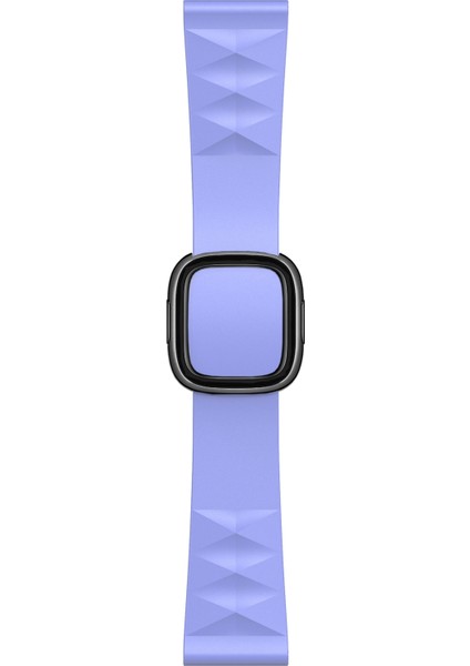 puluz Apple Watch Uyumlu 6 44Mm Için Kordonlu Saat, Stil: Siyah Toka Mor (Yurt Dışından)