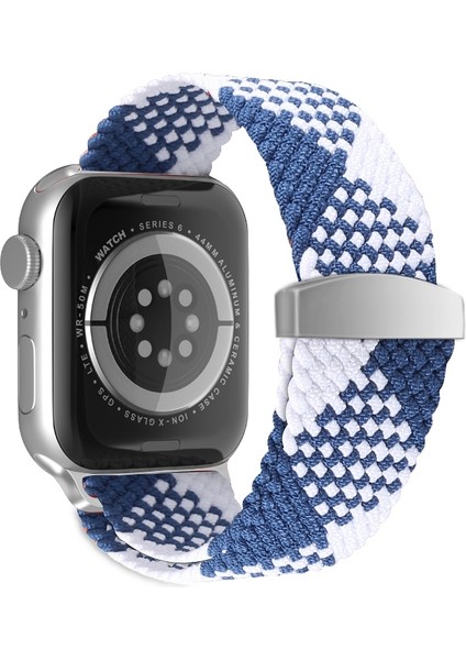 puluz Apple Watch Uyumlu 7 41Mm / 6&Se&5&4 40Mm / 3&2&1 38Mm Için Kayış Mavi + Beyaz (Yurt Dışından) fiyatları