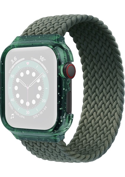 Puluz Apple Watch Uyumlu Serisi 40Mm / 38Mm Için Örgü Kayış, Uzunluk:140Mm Koyu Zeytin Yeşili (Yurt Dışından)