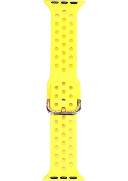 puluz Kayış Apple Watch Uyumlu Series 7 45Mm / 6 & Se & 5 & 4 44Mm / 3 & 2 & 1 42Mm Parlak Sarı (Yurt Dışından)