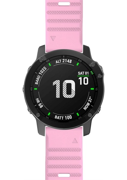 puluz Garmin Fenix ​​6 Silikon Kayış Pembe Için (Yurt Dışından) modelleri