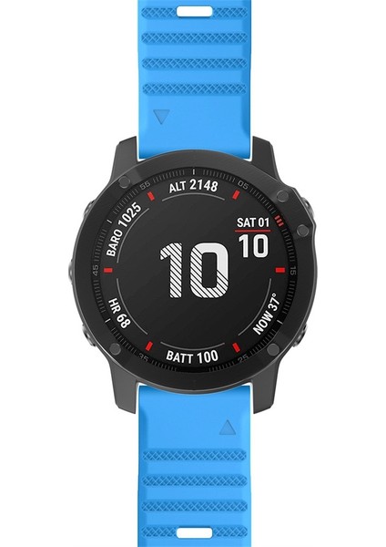 puluz Garmin Fenix ​​6 Silikon Kayış Gökyüzü Mavi (Yurt Dışından) modelleri