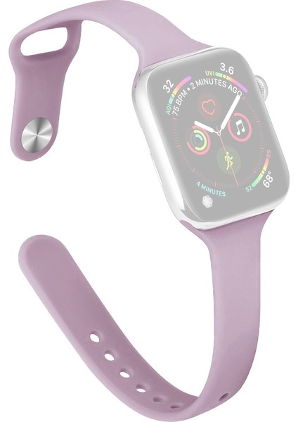 Puluz Apple Watch Uyumlu 7 Için Silikon Kayış 45Mm / 6&Se&5&4 44Mm / 3&2&1 42Mm Açık Mor (Yurt Dışından)
