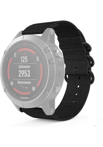puluz Garmin Fenix ​​3 Naylon Watchband Siyah Için (Yurt Dışından)