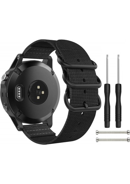 puluz Garmin Fenix ​​3 Naylon Watchband Siyah Için (Yurt Dışından)