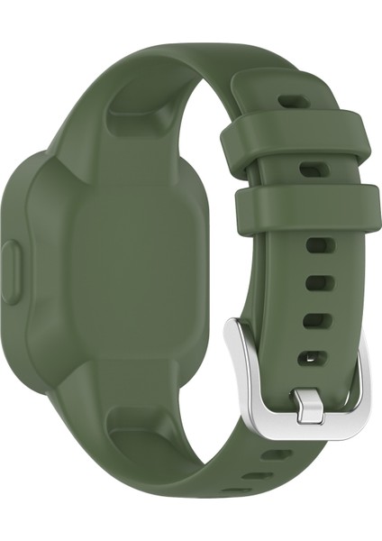 Puluz Garmin Vivofit Jr3 Için Silikon Saf Renkli Kumaş Band Koyu Yeşil (Yurt Dışından)