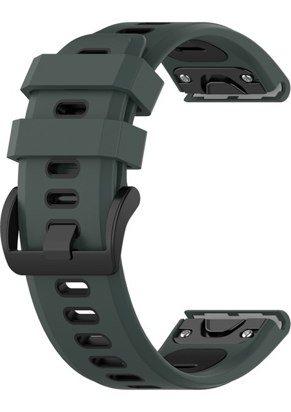 puluz Garmin Fenix ​​6X Kayış Zeytin Yeşil Siyah Için (Yurt Dışından)