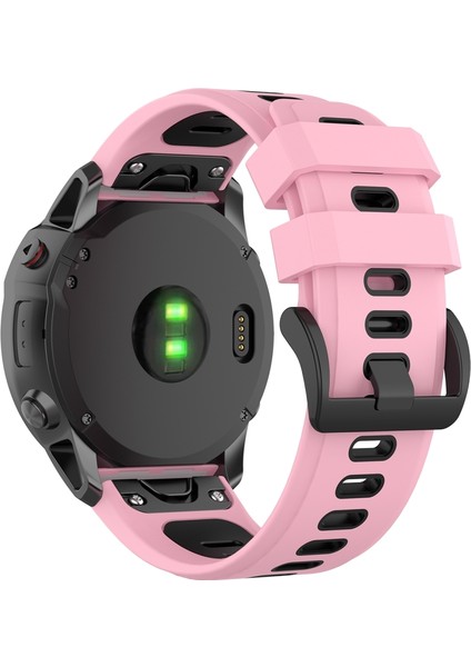 puluz Garmin Fenix ​​6X Kayış Pembe Siyah Için (Yurt Dışından)