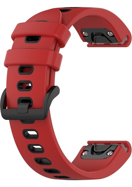 puluz Garmin Fenix ​​6'Ların Kayışı Kırmızı Siyah Için (Yurt Dışından)