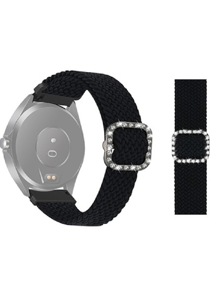 puluz Garmin Venu / Vivoaktif 3 20Mm Örgülü Kayış Siyahı Için (Yurt Dışından)