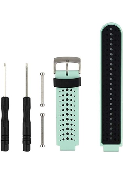 puluz Garmin Forerunner Için Iki Renkli Silikon Kayış 230/235 Siyah + Yeşil (Yurt Dışından)