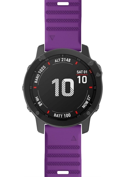 puluz Garmin Fenix ​​6 Silikon Kayış Mor Için (Yurt Dışından) modelleri